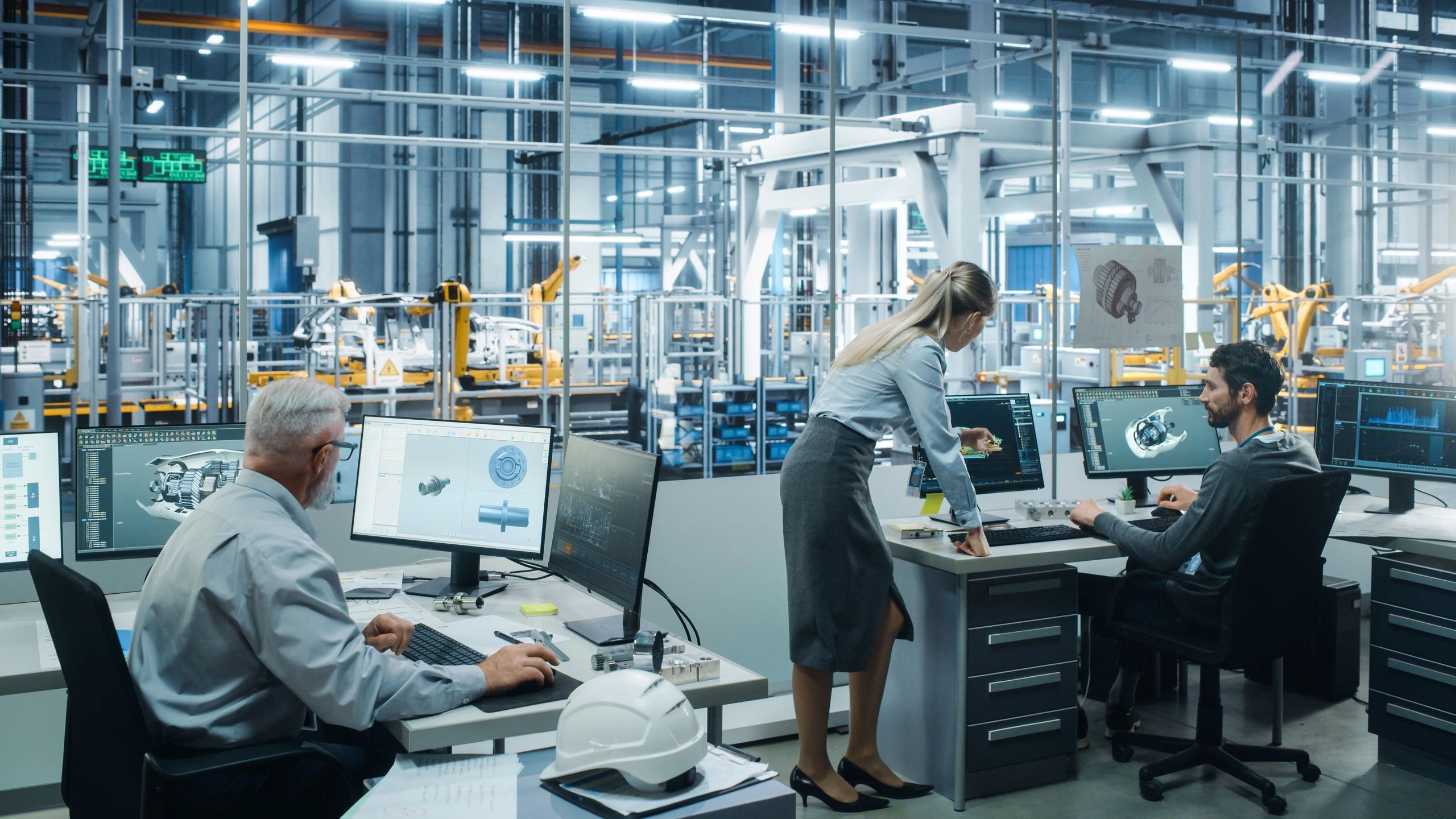 Profesionales utilizando herramientas digitales para formación técnica